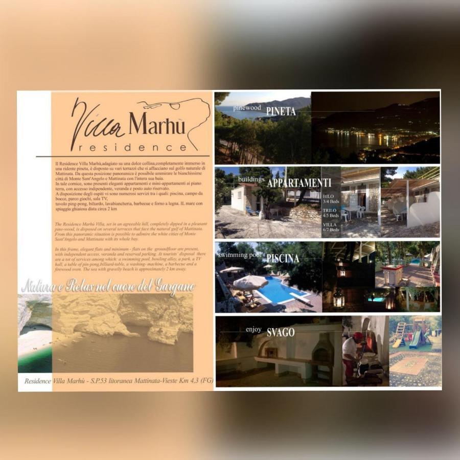 Villa Marhu' Mattinata Exterior photo